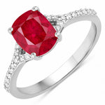 Cordelia Cushion with Diamond Pavé Ring