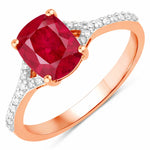 Cordelia Cushion with Diamond Pavé Ring