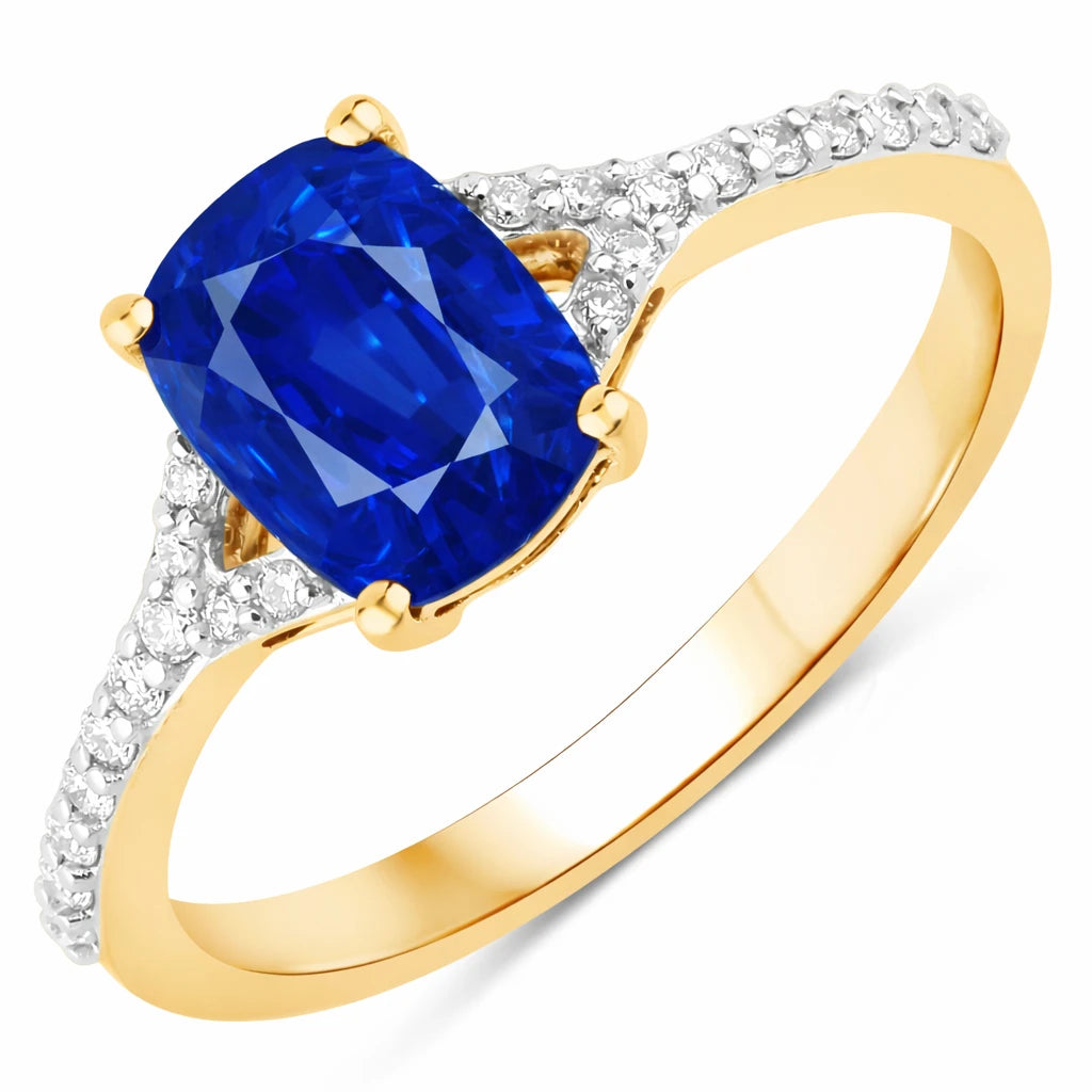 Cordelia Cushion with Diamond Pavé Ring
