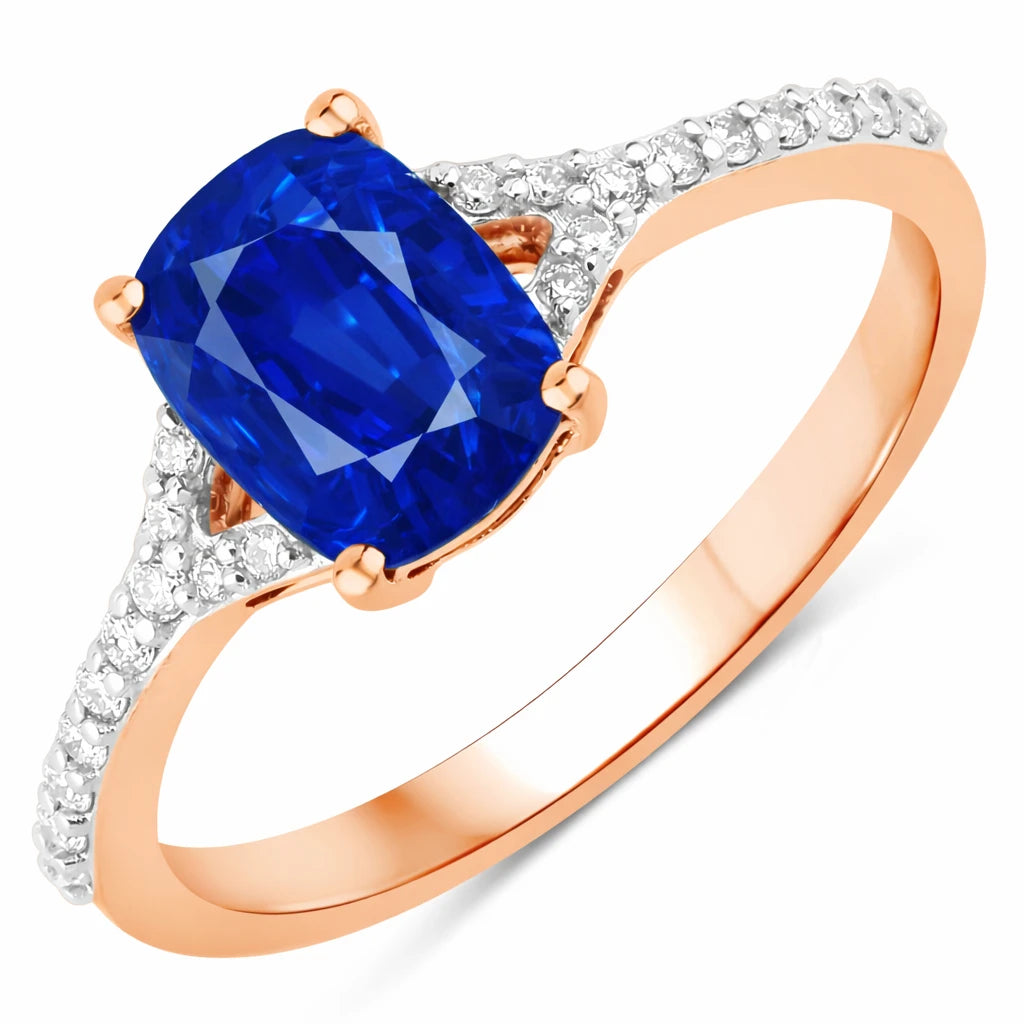 Cordelia Cushion with Diamond Pavé Ring