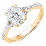 Cordelia Cushion with Diamond Pavé Ring