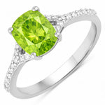 Cordelia Cushion with Diamond Pavé Ring