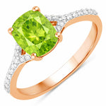 Cordelia Cushion with Diamond Pavé Ring