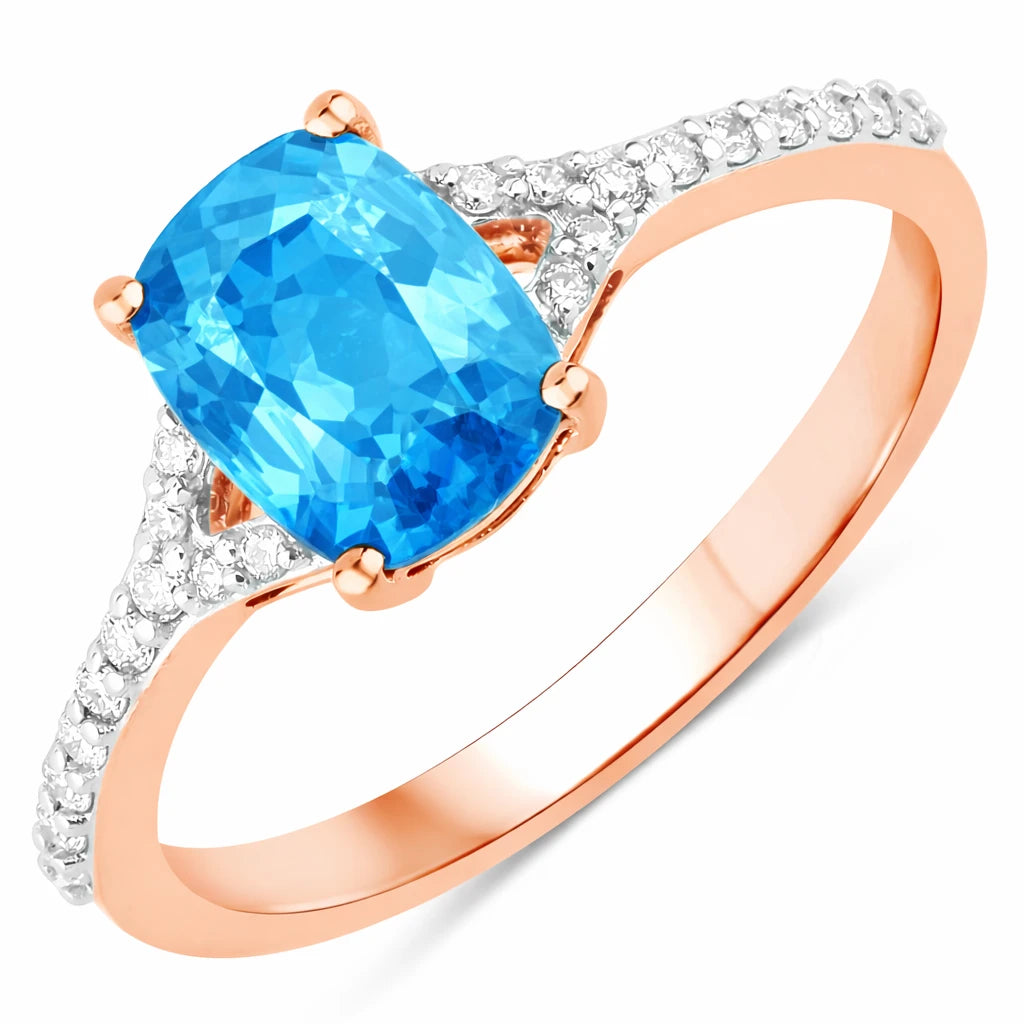 Cordelia Cushion with Diamond Pavé Ring
