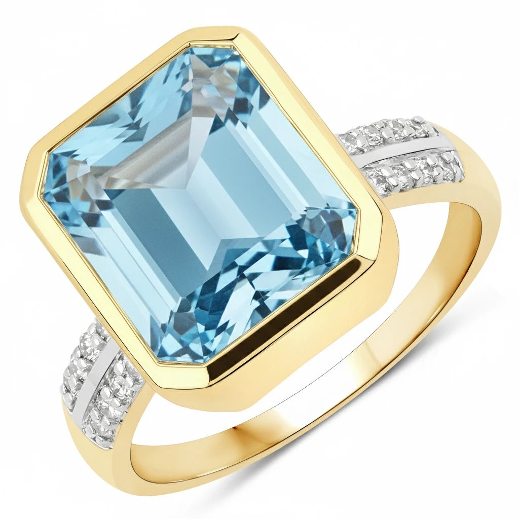 Statement Emerald Cut Diamond Accent Ring