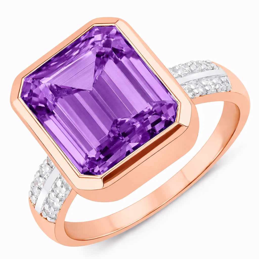 Statement Emerald Cut Diamond Accent Ring