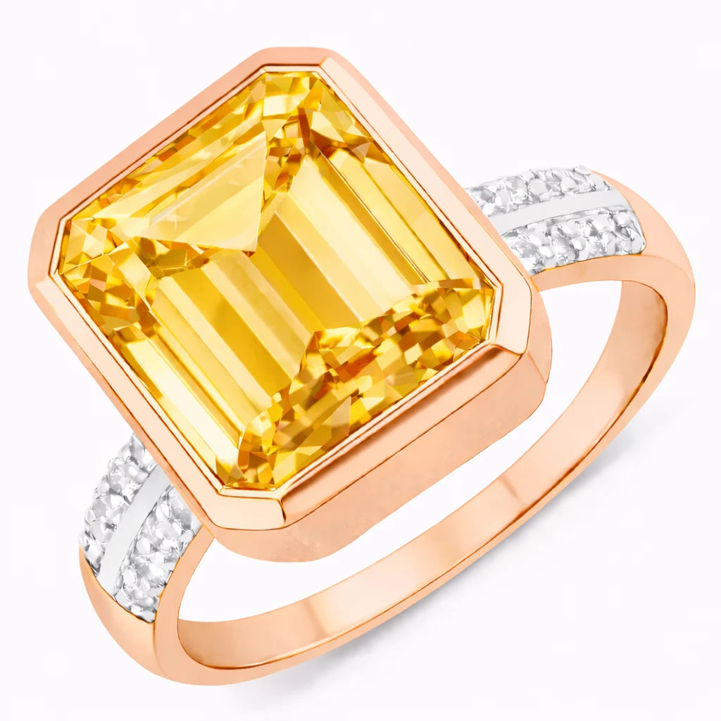 Statement Emerald Cut Diamond Accent Ring