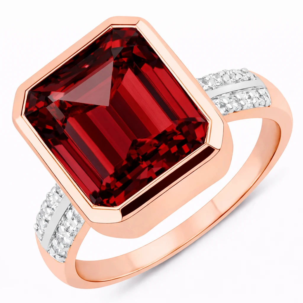 Statement Emerald Cut Diamond Accent Ring