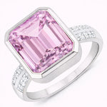 Statement Emerald Cut Diamond Accent Ring