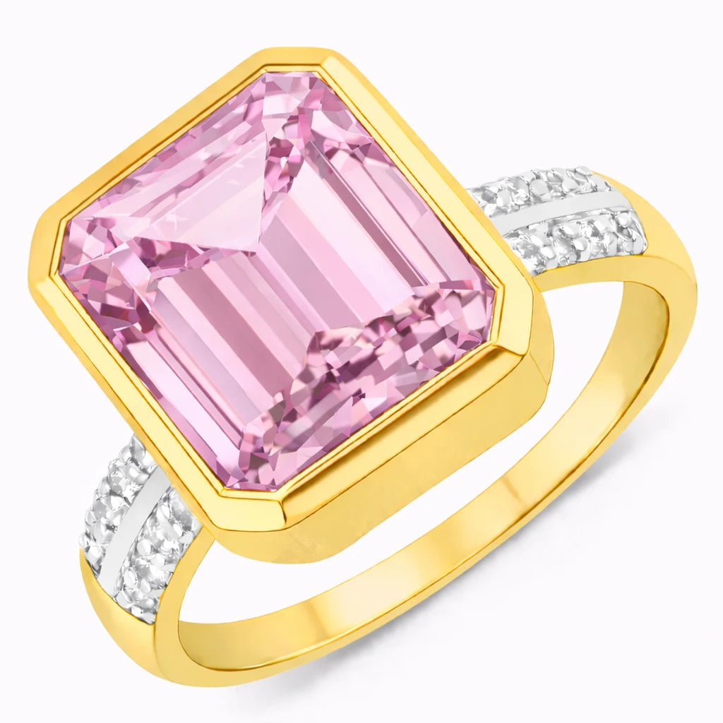 Statement Emerald Cut Diamond Accent Ring