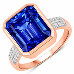 Statement Emerald Cut Diamond Accent Ring