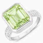 Statement Emerald Cut Diamond Accent Ring