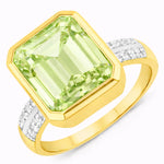 Statement Emerald Cut Diamond Accent Ring