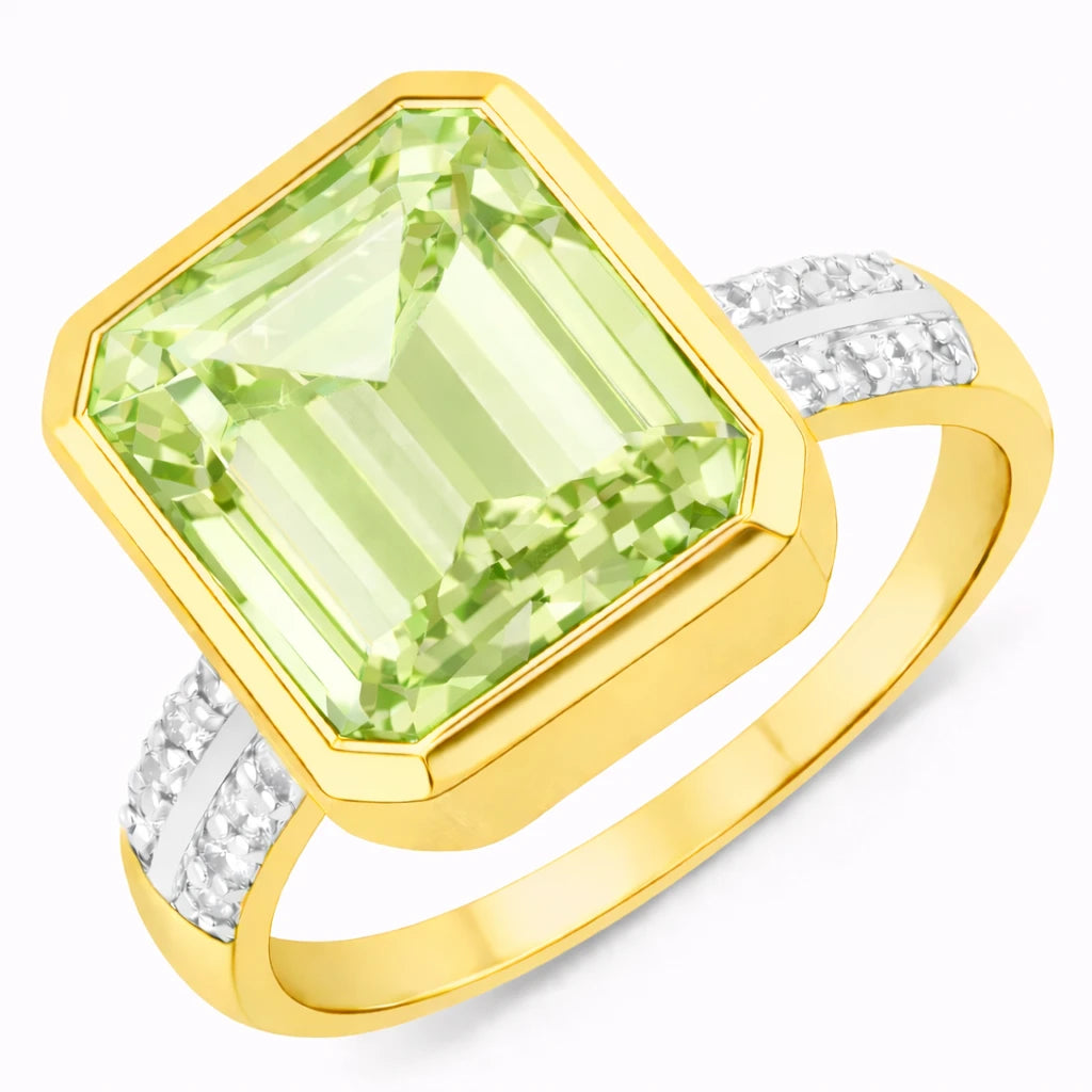 Statement Emerald Cut Diamond Accent Ring