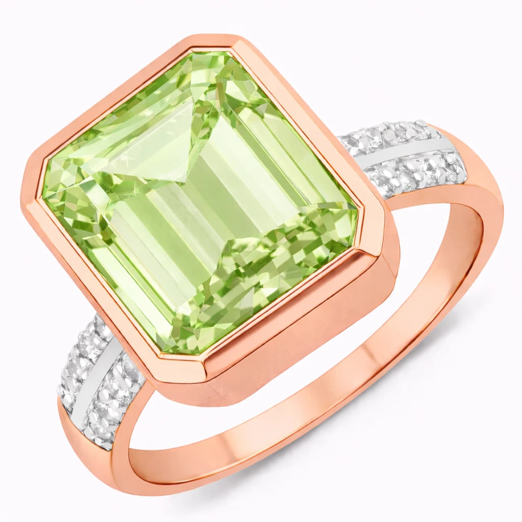 Statement Emerald Cut Diamond Accent Ring