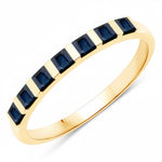 Square Cut Half Eternity Ring