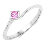 Square Cut Solitaire Ring
