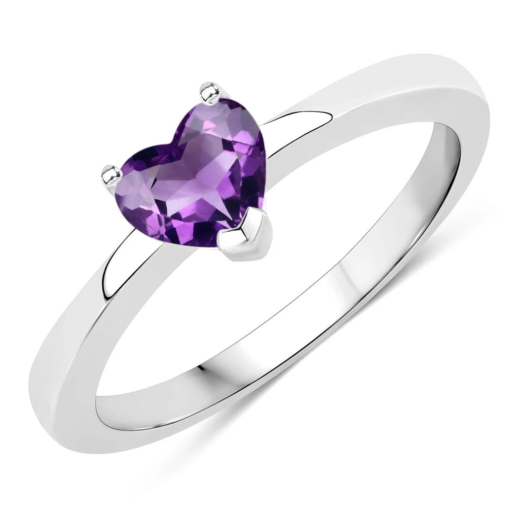 Heart Shaped Solitaire Ring