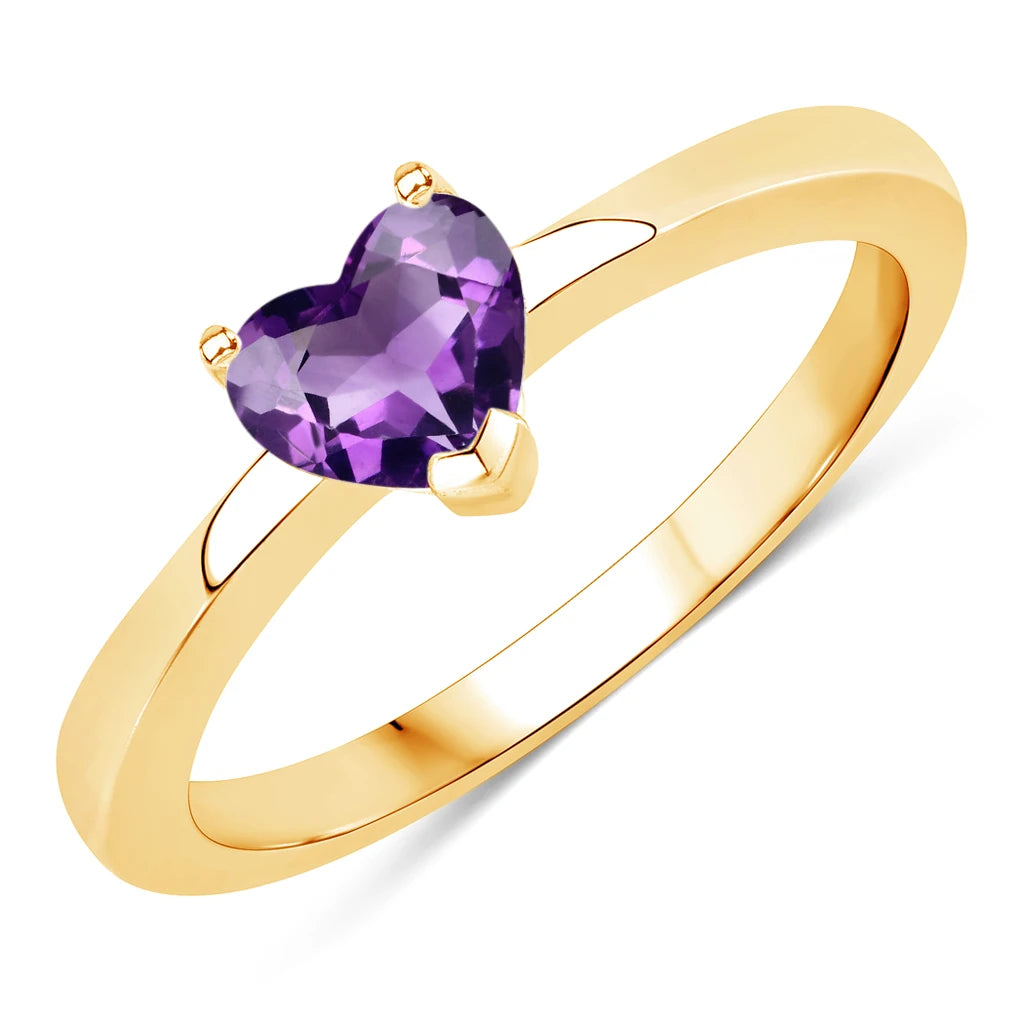 Heart Shaped Solitaire Ring