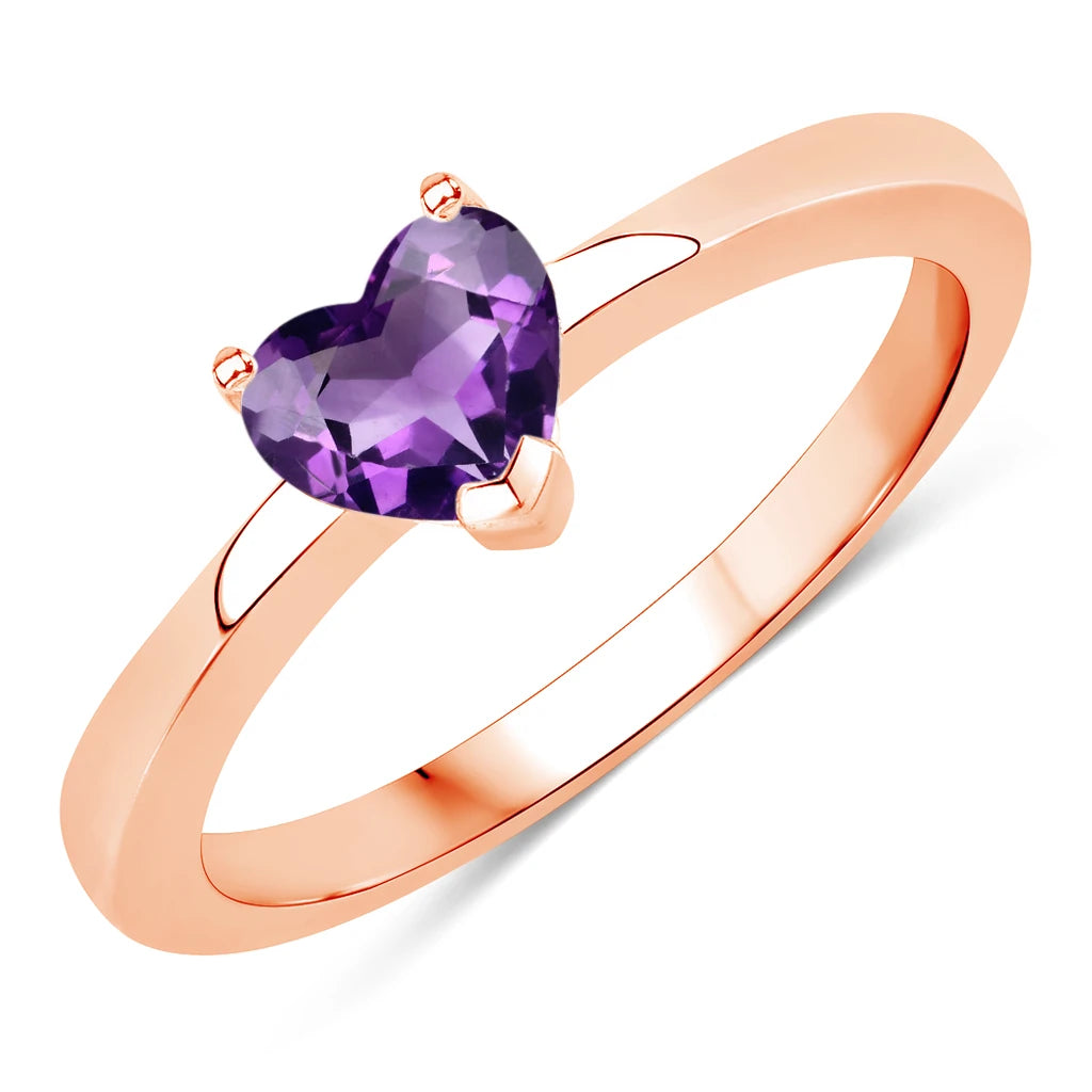 Heart Shaped Solitaire Ring