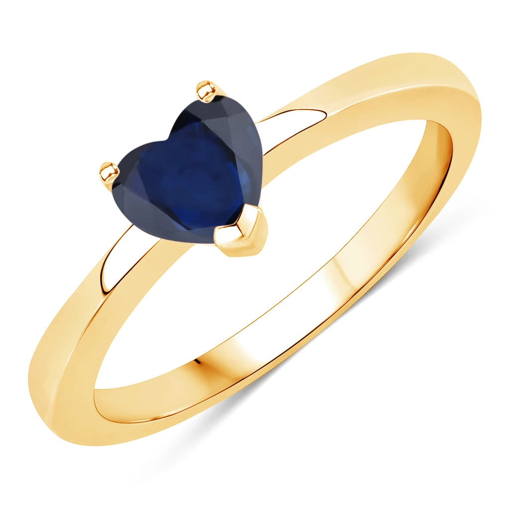 Heart Shaped Solitaire Ring