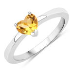 Heart Shaped Solitaire Ring