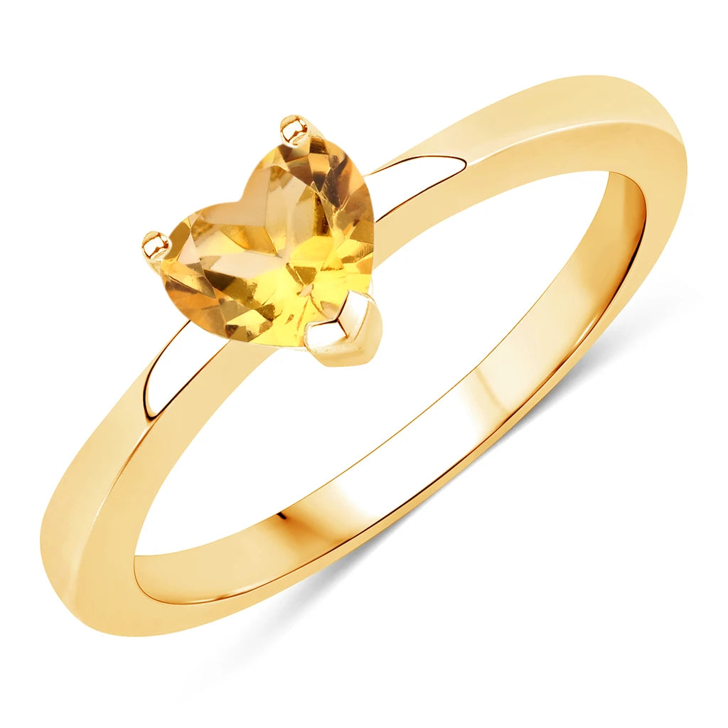 Heart Shaped Solitaire Ring