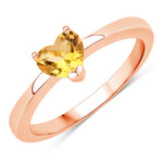 Heart Shaped Solitaire Ring