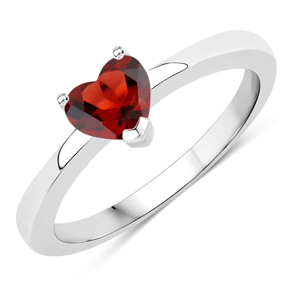 Heart Shaped Solitaire Ring