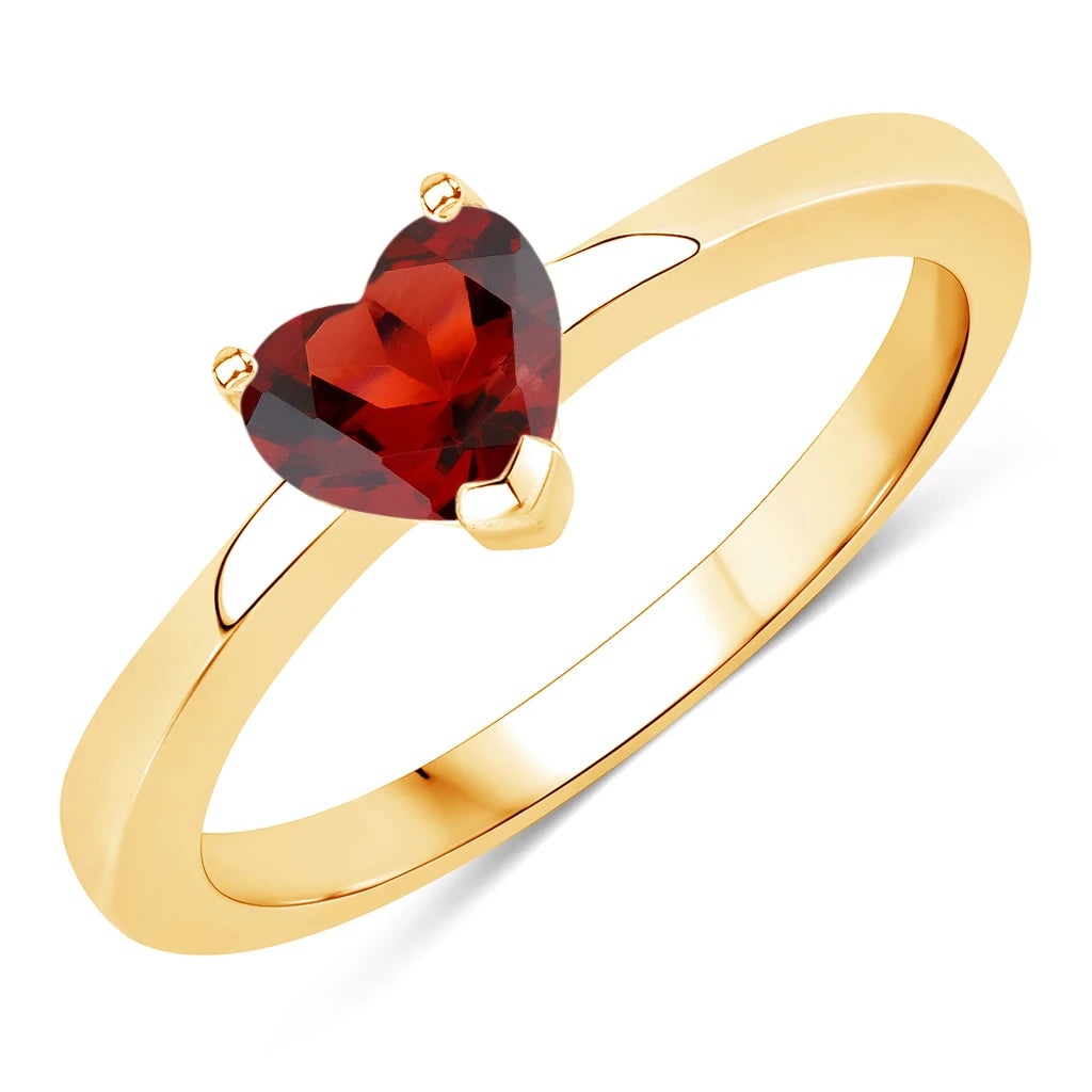 Heart Shaped Solitaire Ring