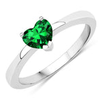 Heart Shaped Solitaire Ring