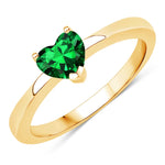 Heart Shaped Solitaire Ring