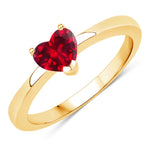 Heart Shaped Solitaire Ring