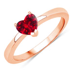 Heart Shaped Solitaire Ring
