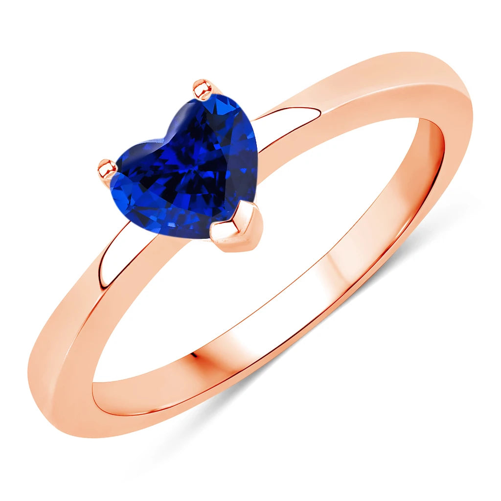 Heart Shaped Solitaire Ring