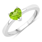 Heart Shaped Solitaire Ring