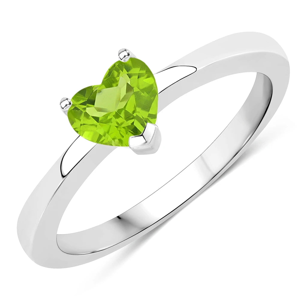 Heart Shaped Solitaire Ring