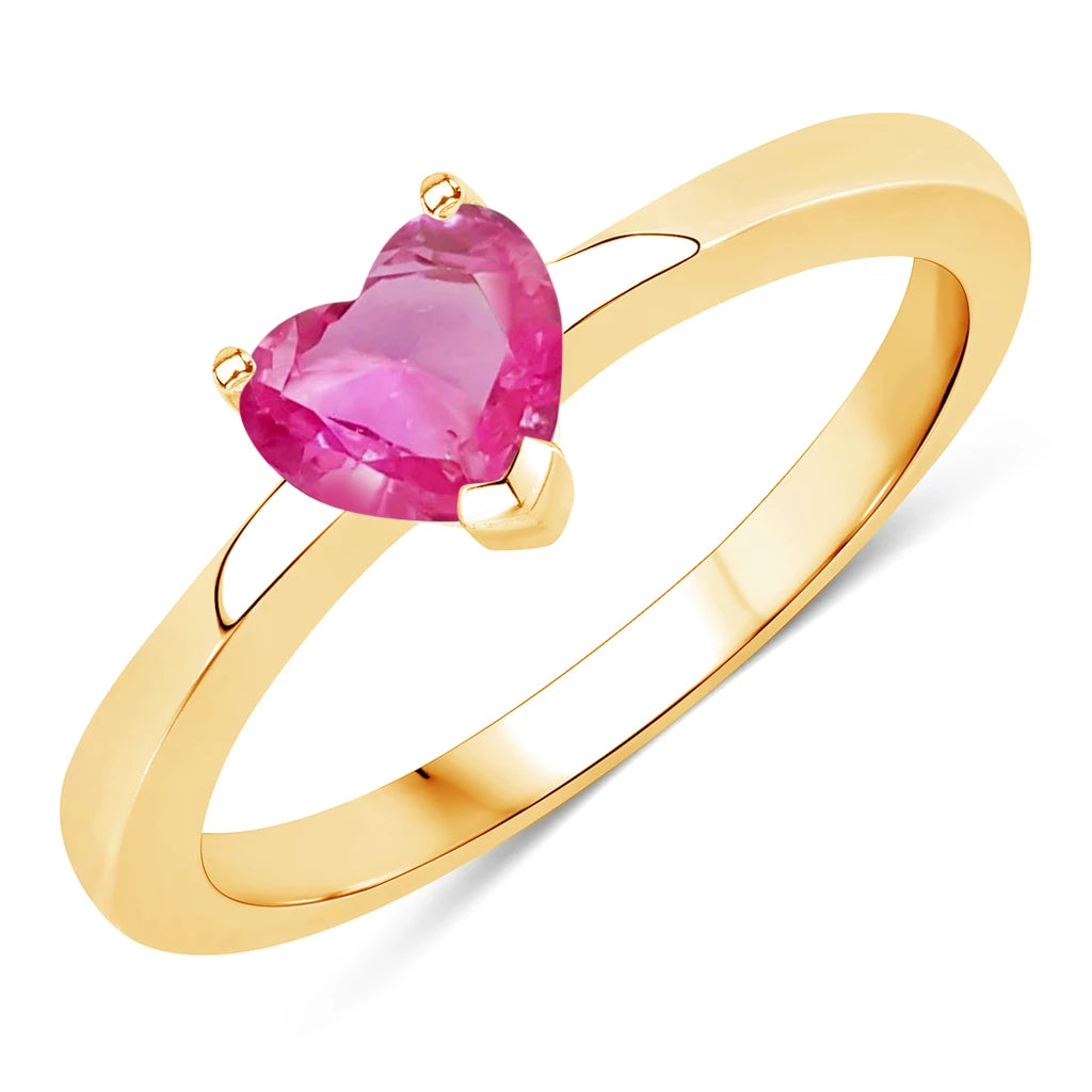 Heart Shaped Solitaire Ring