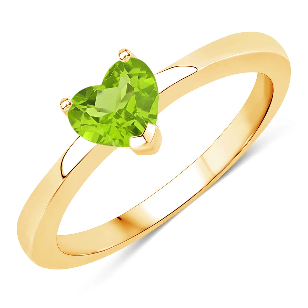 Heart Shaped Solitaire Ring