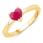 Heart Shaped Solitaire Ring