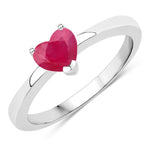 Heart Shaped Solitaire Ring