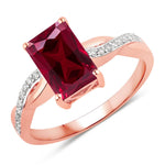 Twisted Emerald Cut Diamond Halo Ring