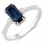 Modern Chic Octagon Cut Diamond Accent Ring