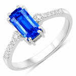 Modern Chic Octagon Cut Diamond Accent Ring