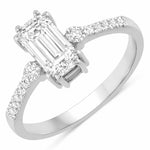 Modern Chic Octagon Cut Diamond Accent Ring