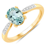 Timeless Modern Oval Cut Diamond Accent Ring