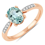 Timeless Modern Oval Cut Diamond Accent Ring