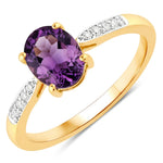 Timeless Modern Oval Cut Diamond Accent Ring