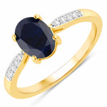 Timeless Modern Oval Cut Diamond Accent Ring