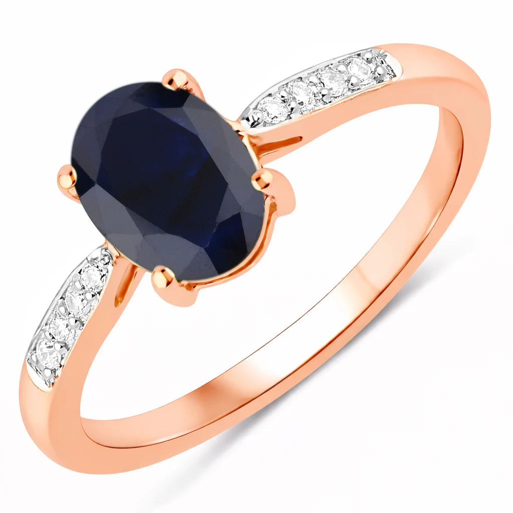 Timeless Modern Oval Cut Diamond Accent Ring